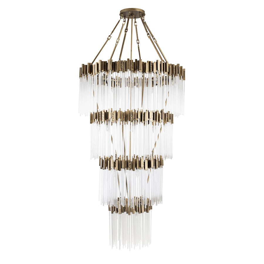 Varaluz Matrix 30-Light 4-Tier Chandelier, Havana Gold - 309C30HG