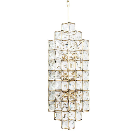 Varaluz Cubic 14-Light Foyer, Calypso Gold - 329F14CG