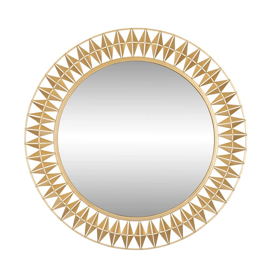 Varaluz Forever Round Mirror, French Gold - 342A01FG