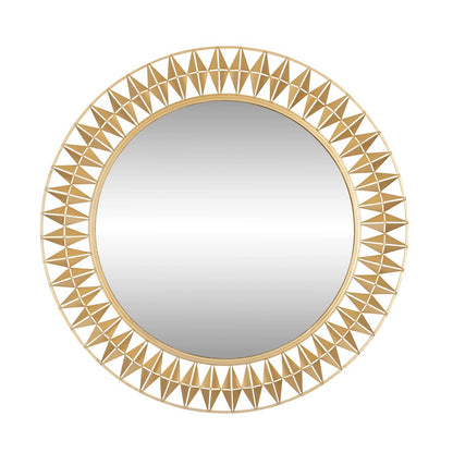 Varaluz Forever Round Mirror, French Gold - 342A01FG