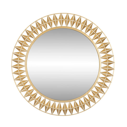 Varaluz Forever Round Mirror, French Gold - 342A01FG