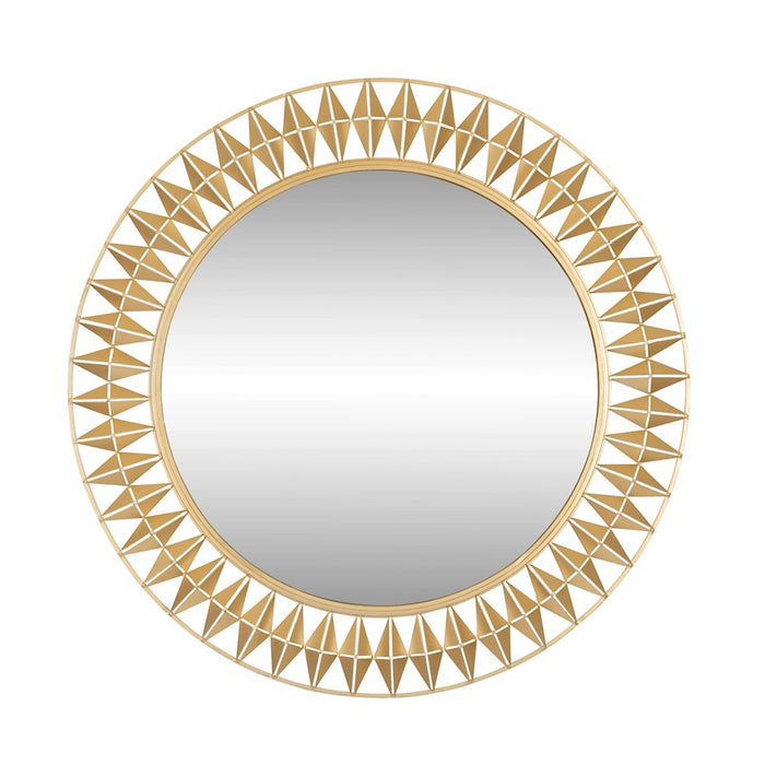 Varaluz Forever Round Mirror, French Gold - 342A01FG