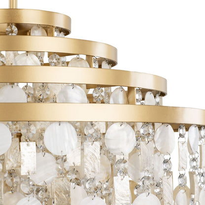 Kalani Chandelier, French Gold