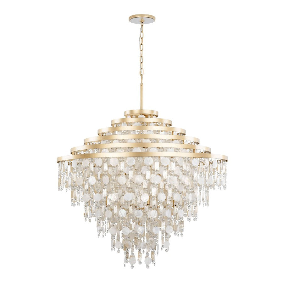 Kalani Chandelier, French Gold