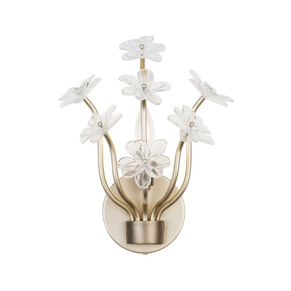 Varaluz Wildflower 1-Lt Sconce, Gold Dust/Artifact/Clear - 378W01GDAR