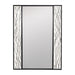 Varaluz Estela 30x40 Rectangular Wall Mirror, Black/Gold - 380MI30BMBFG