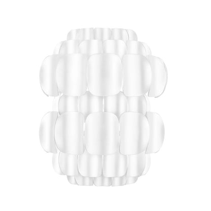 Varaluz Swoon 1-Lt Sconce, Matte White/Matte White - 382W01MW