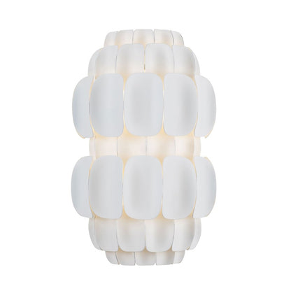 Varaluz Swoon 2-Lt Sconce, Matte White/Matte White - 382W02MW