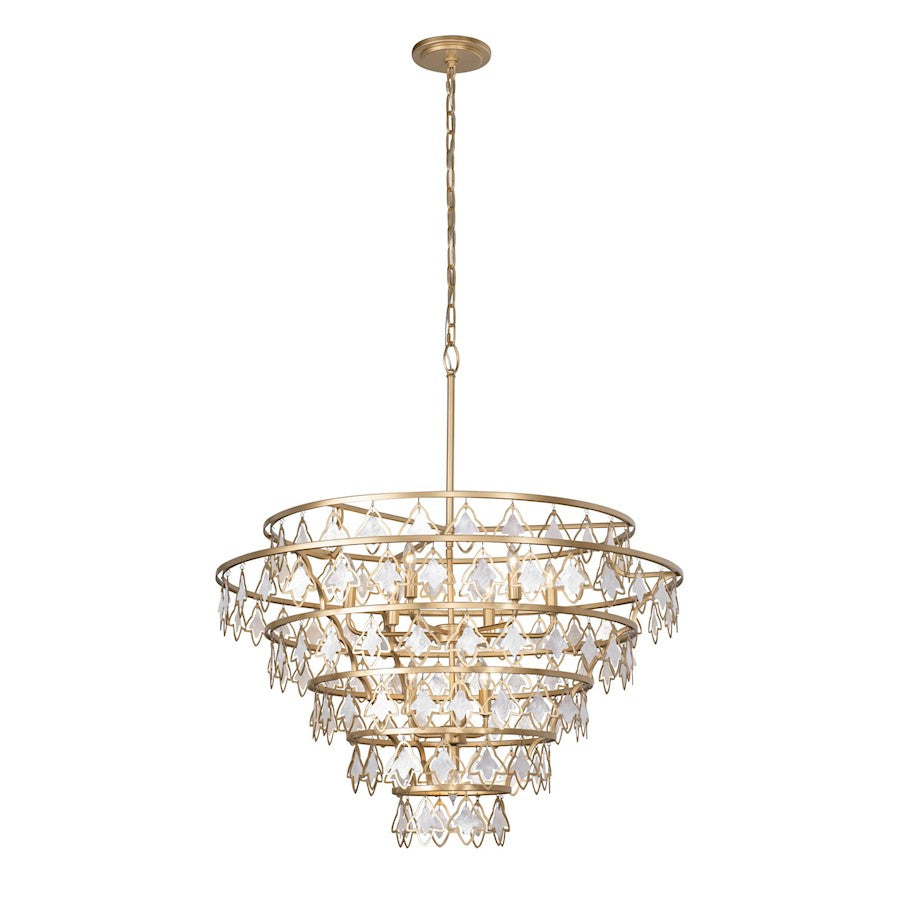 Fleur Chandelier, French Gold