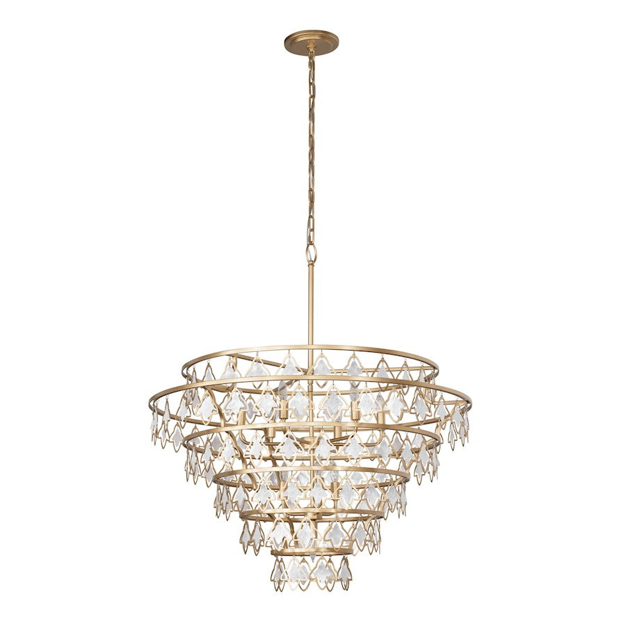 Fleur Chandelier, French Gold