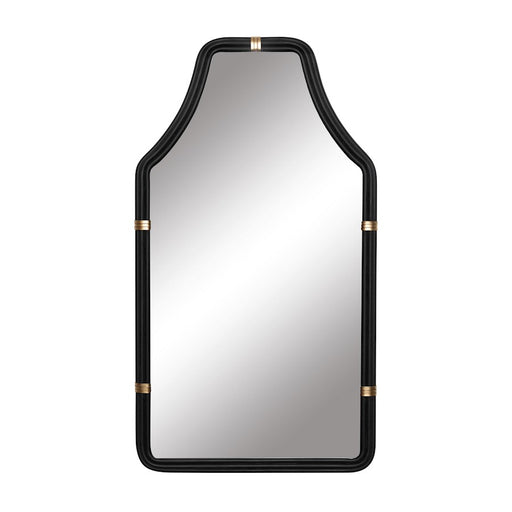 Varaluz Federal Case 22x40 Wall Mirror, Matte Black/French Gold - 407MI08MBFG