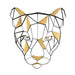Varaluz Geometric Animal Kingdom Lion Wall Art - 425WA83
