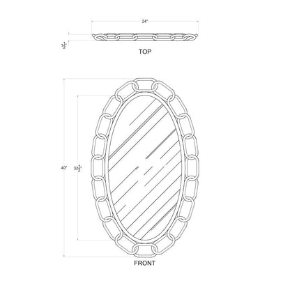 Varaluz Chains Of Love Wall Mirror