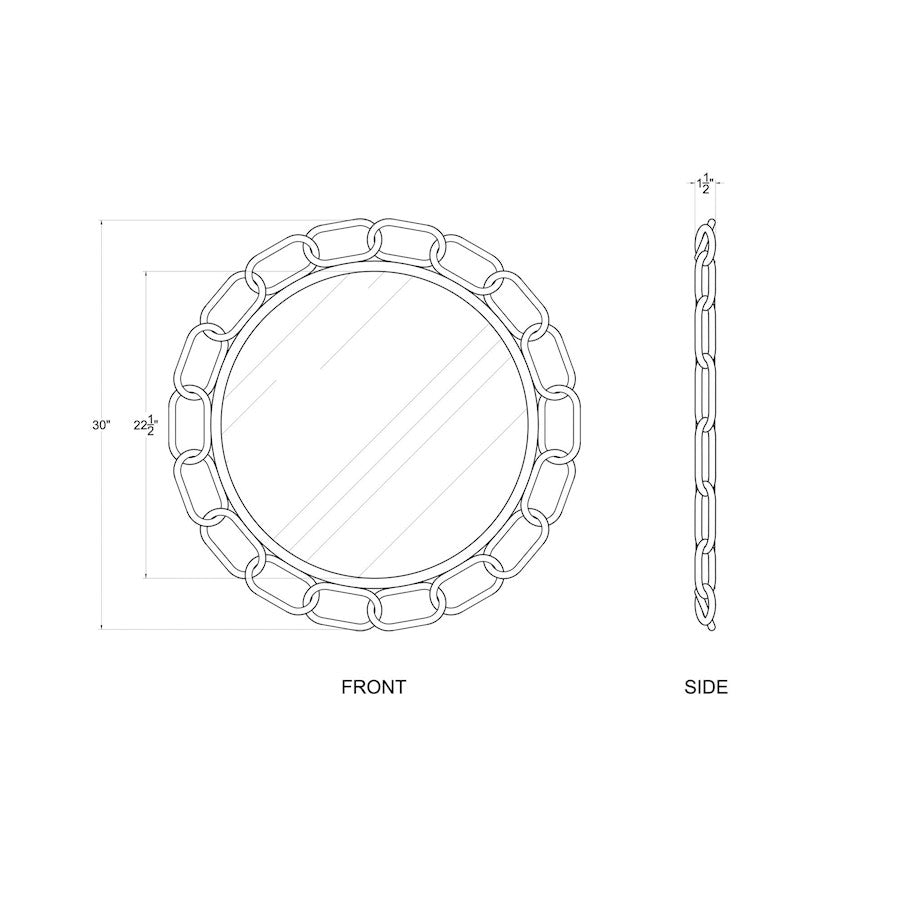 Varaluz Chains Of Love Wall Mirror