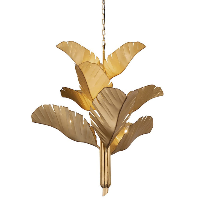Varaluz Banana Leaf 9 Light Chandelier, Gold - 901C09GO