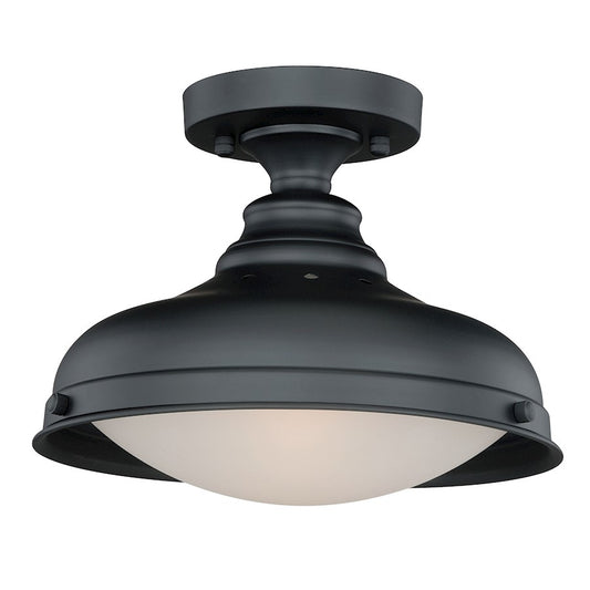 Vaxcel Keenan 1 Light Semi-Flush Mount, Oil Rubbed Bronze