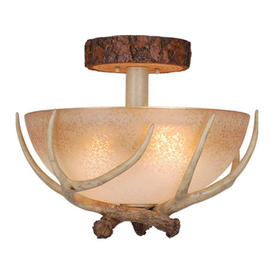 Vaxcel Lodge 12" Semi Flush Ceiling Light