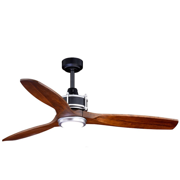 Vaxcel Curtiss 52" Ceiling Fan, Matte Black/Brushed Silver