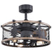 Vaxcel Kodiak 3 Light 21"Ceiling Fan, Bronze/Burnished Teak - F0068