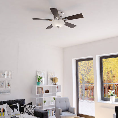 Vaxcel Lisbon 2 Light 42" Ceiling Fan, Frosted White