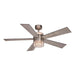 Vaxcel Ashford 1 Light 52" Ceiling Fan, Brushed Nickel/White - F0101