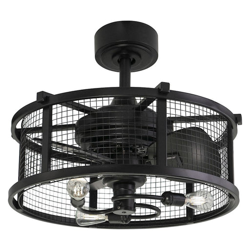 Vaxcel Humboldt 21" 3 Light Ceiling Fan, Black - F0102