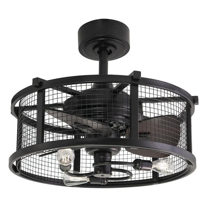 Vaxcel Humboldt 21" 3 Light Ceiling Fan, Black