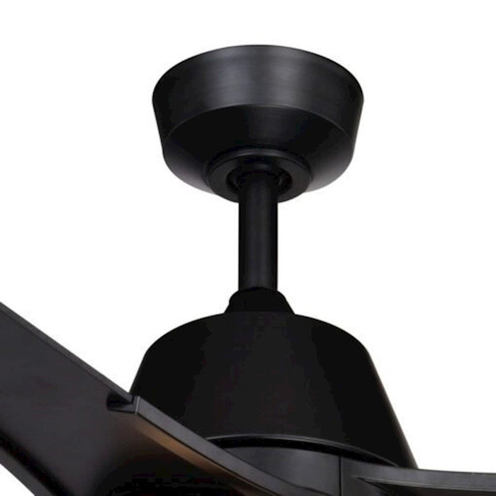 Vaxcel Crescent 52" Ceiling Fan, Black/White Frosted Opal Glass