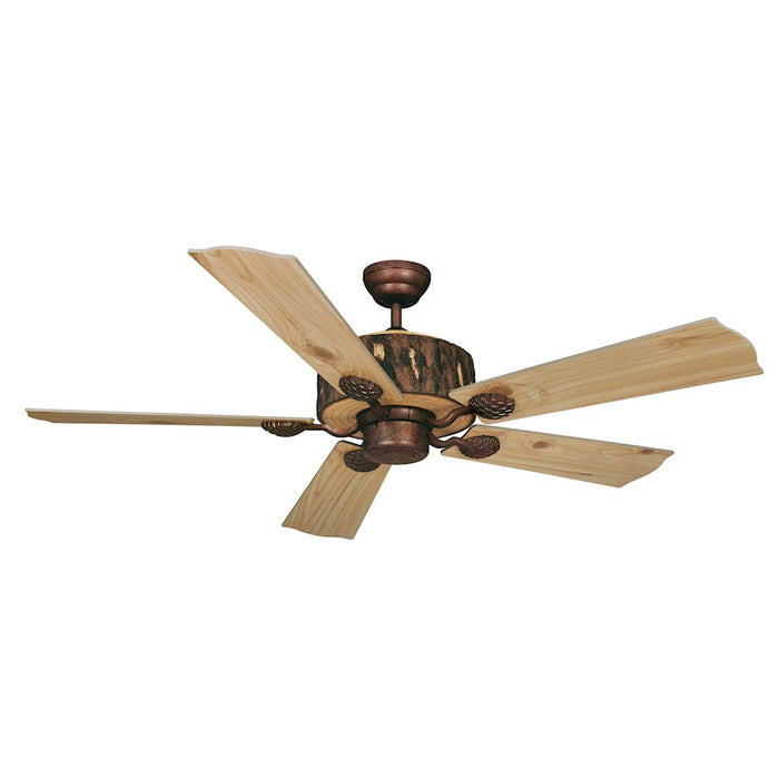 Vaxcel Log Cabin Ceiling Fan, Weathered Patina