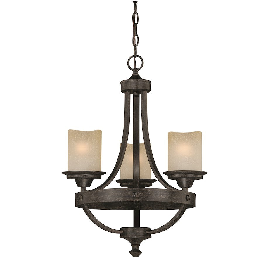 Halifax Chandelier, Aged Walnut