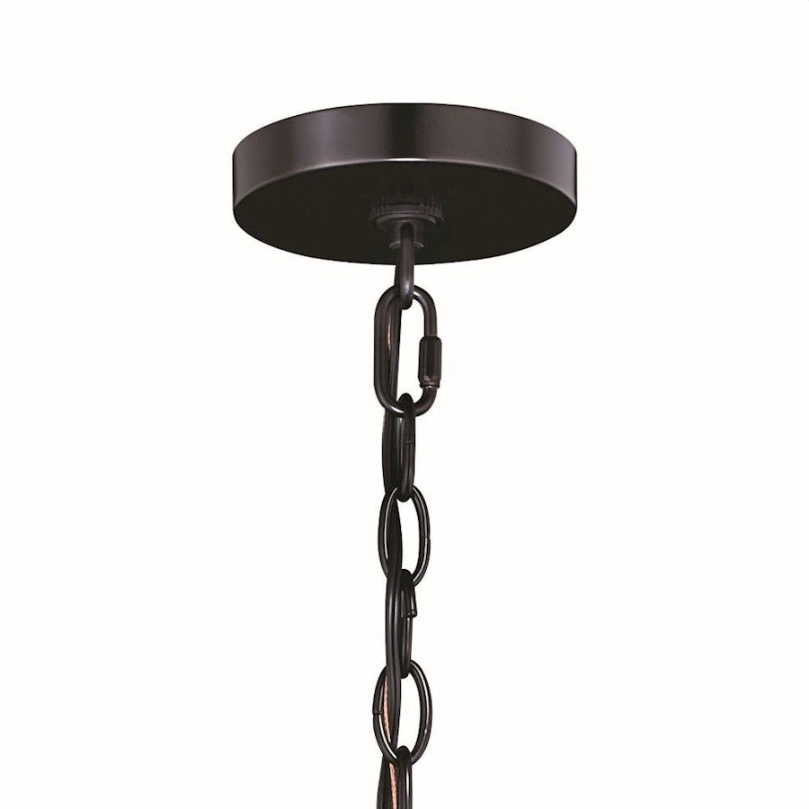 5 Light Drum Chandelier, Bronze