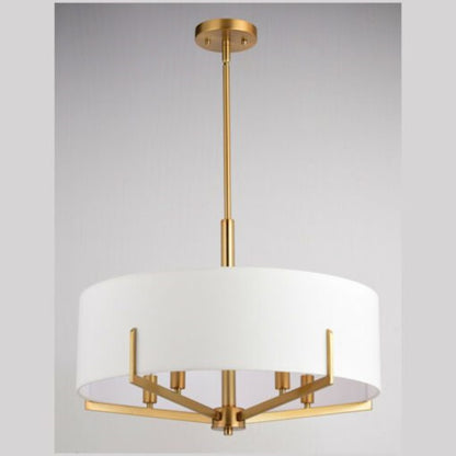 5 Light Chandelier, Brass