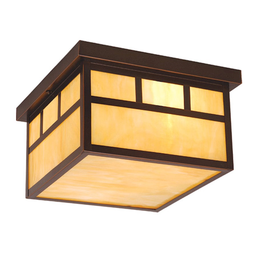 Vaxcel Mission 12" Outdoor Ceiling Light, Burnished Bronze