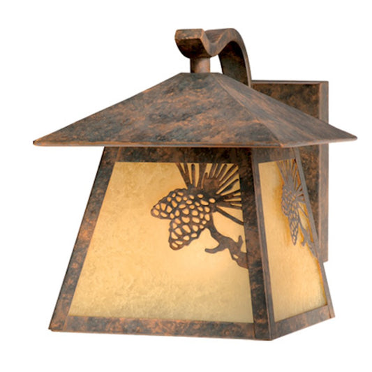 Vaxcel Whitebark 8" Outdoor Wall Light, Olde World Patina