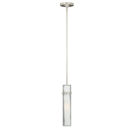 1 Light Mini Pendant, Satin Nickel