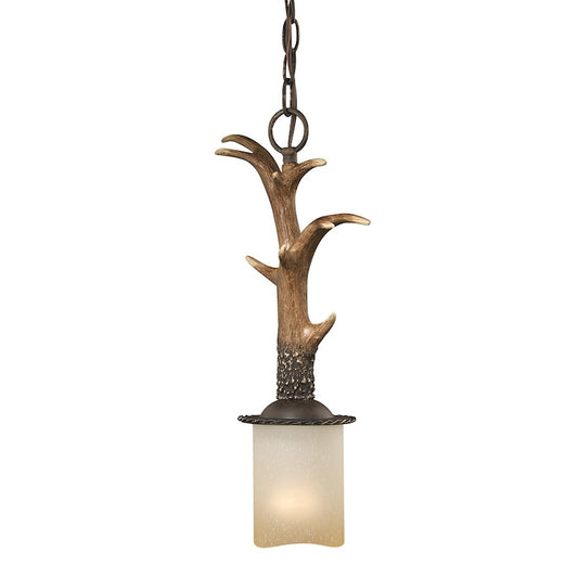 1 Light Mini Pendant, Black Walnut