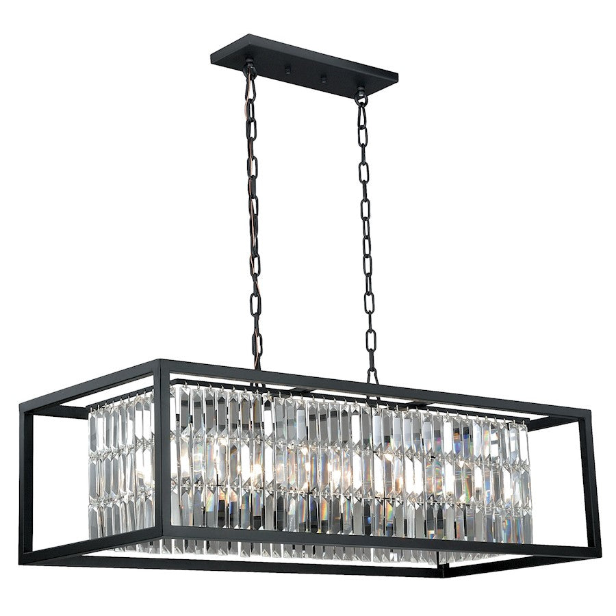 8 Light Island Pendant, Oil Rubbed Bronze