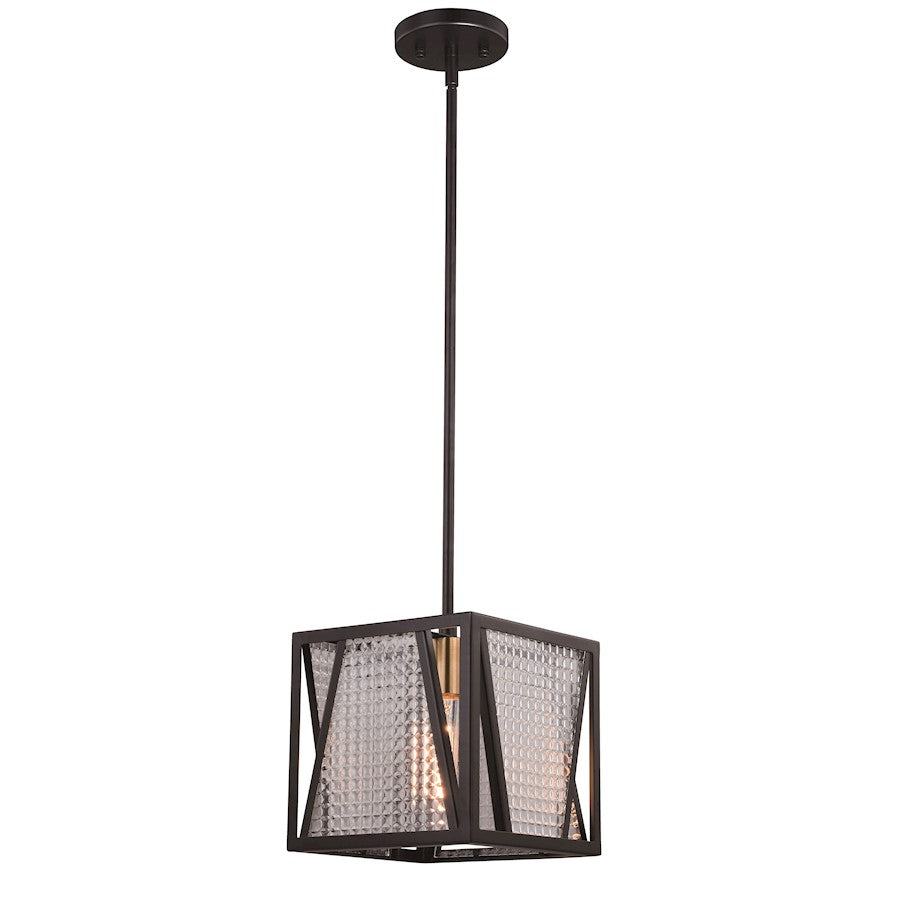 1 Light Mini Pendant, Black