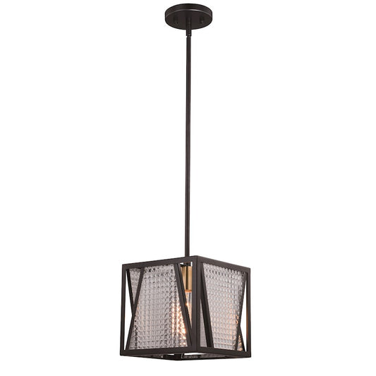 1 Light Mini Pendant, Black