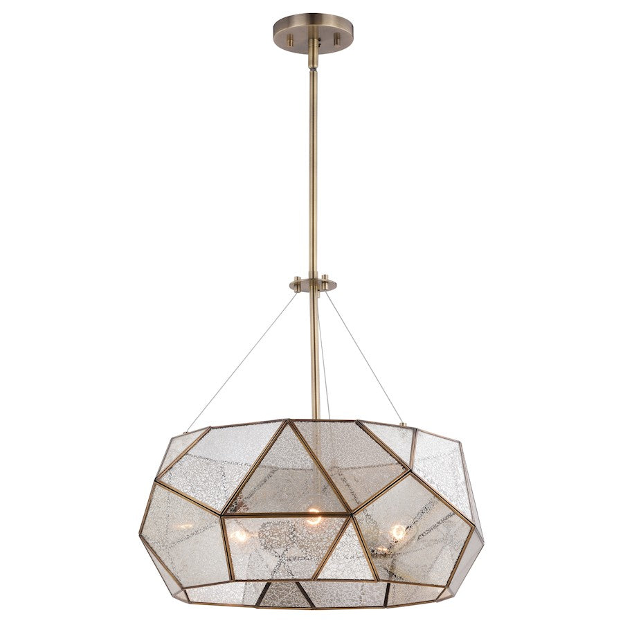 Vaxcel Euclid 3 Light 20" Pendant, Brass - P0317