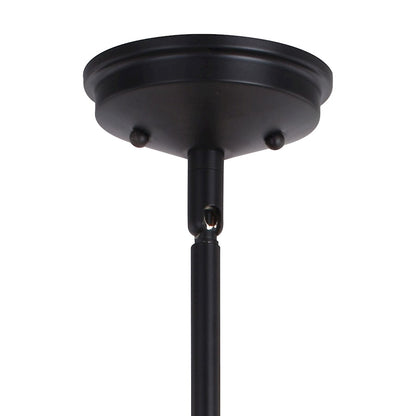 12 Light 27.5" Pendant, Matte Black