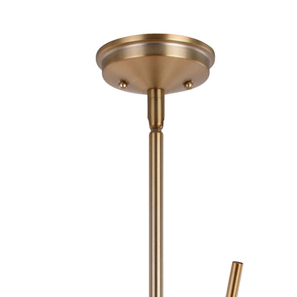 16 Light 36" Pendant, Natural Brass