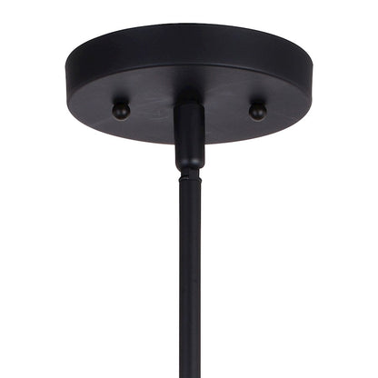 1 Light 9" Mini Pendant, Matte Black