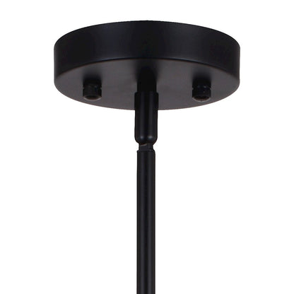 4 Light 23.5" Pendant, Black