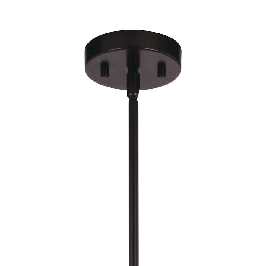 12 Light 25.25" Pendant, Matte Black