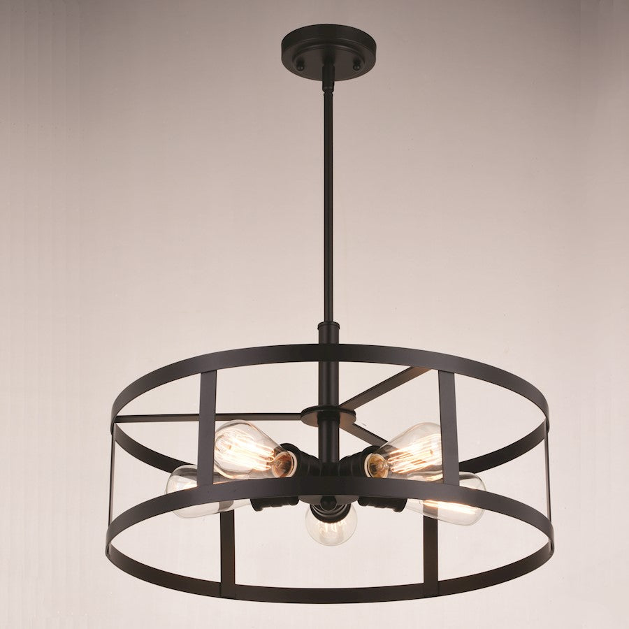 5 Light 20" Pendant, Oil Rubbed Bronze