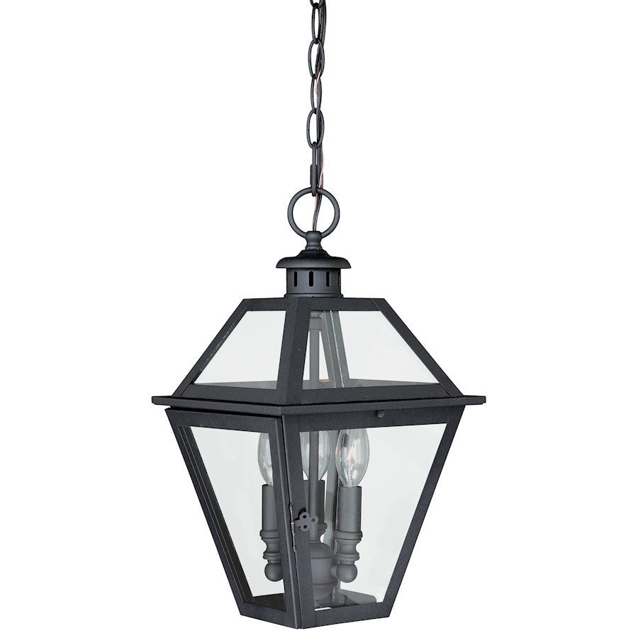 Vaxcel Nottingham Outdoor Pendant, Textured Black