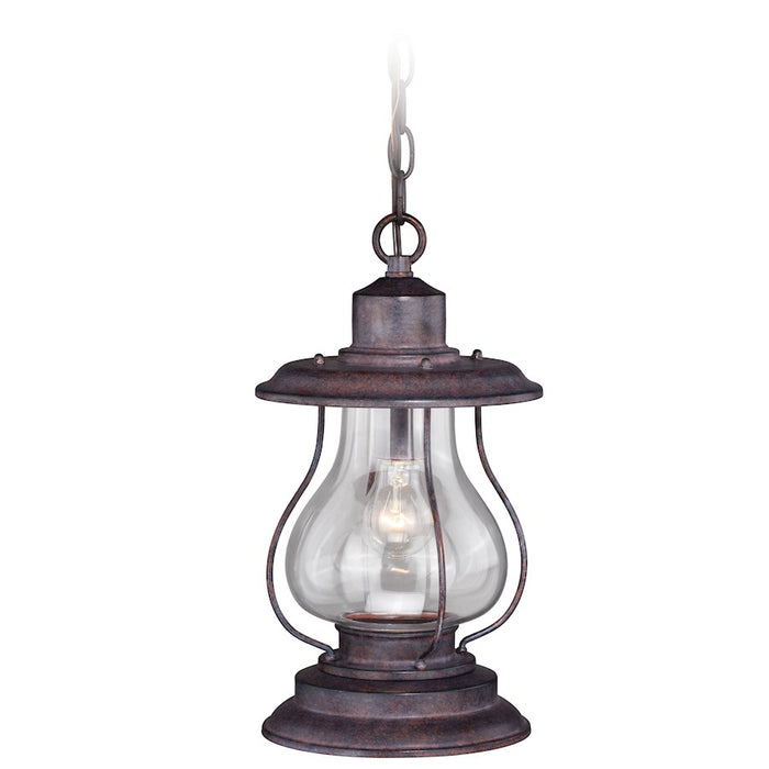 Vaxcel Dockside 8" Outdoor Pendant, Weathered Patina