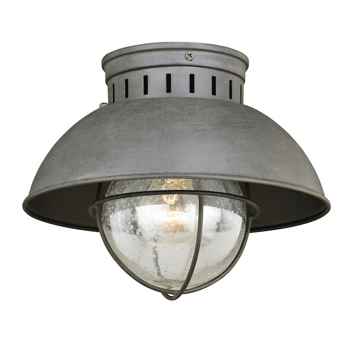 Vaxcel Harwich 1 Light Outdoor Ceiling, Textured Gray