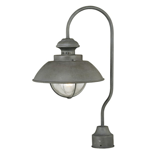 Vaxcel Harwich 1 Light Outdoor Post, Textured Gray